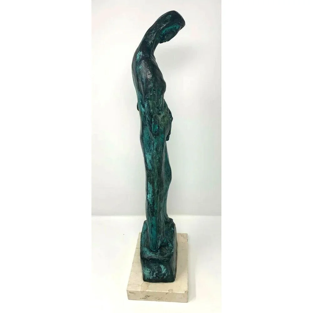 Rose Van Vranken Patina Bronze Sculpture Theotokos Maquette Madonna